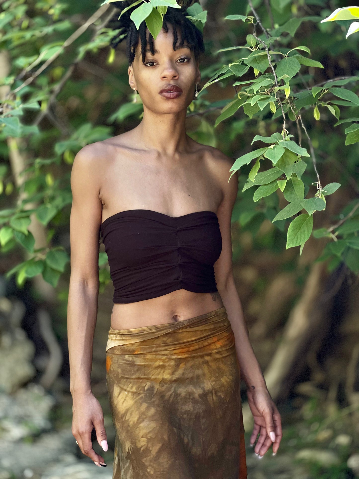 Brown & Black Reversible Bandeau (Small)