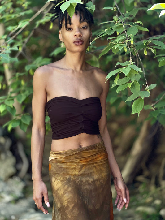 Brown & Black Reversible Bandeau