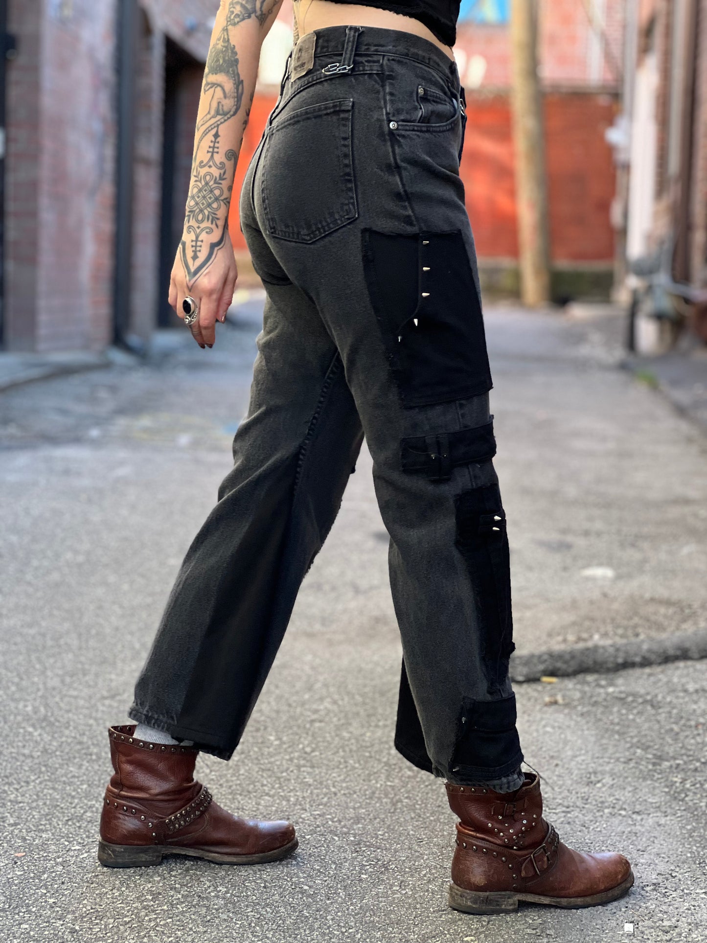 Charcoal Rave Flare Pants