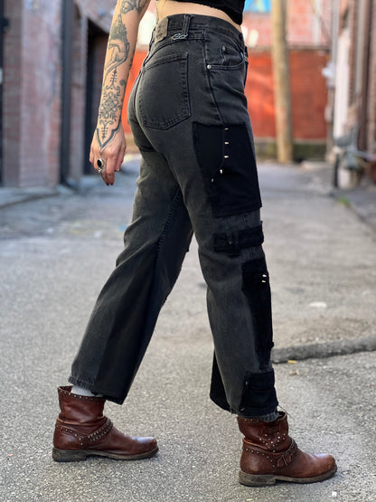 Charcoal Rave Flare Pants