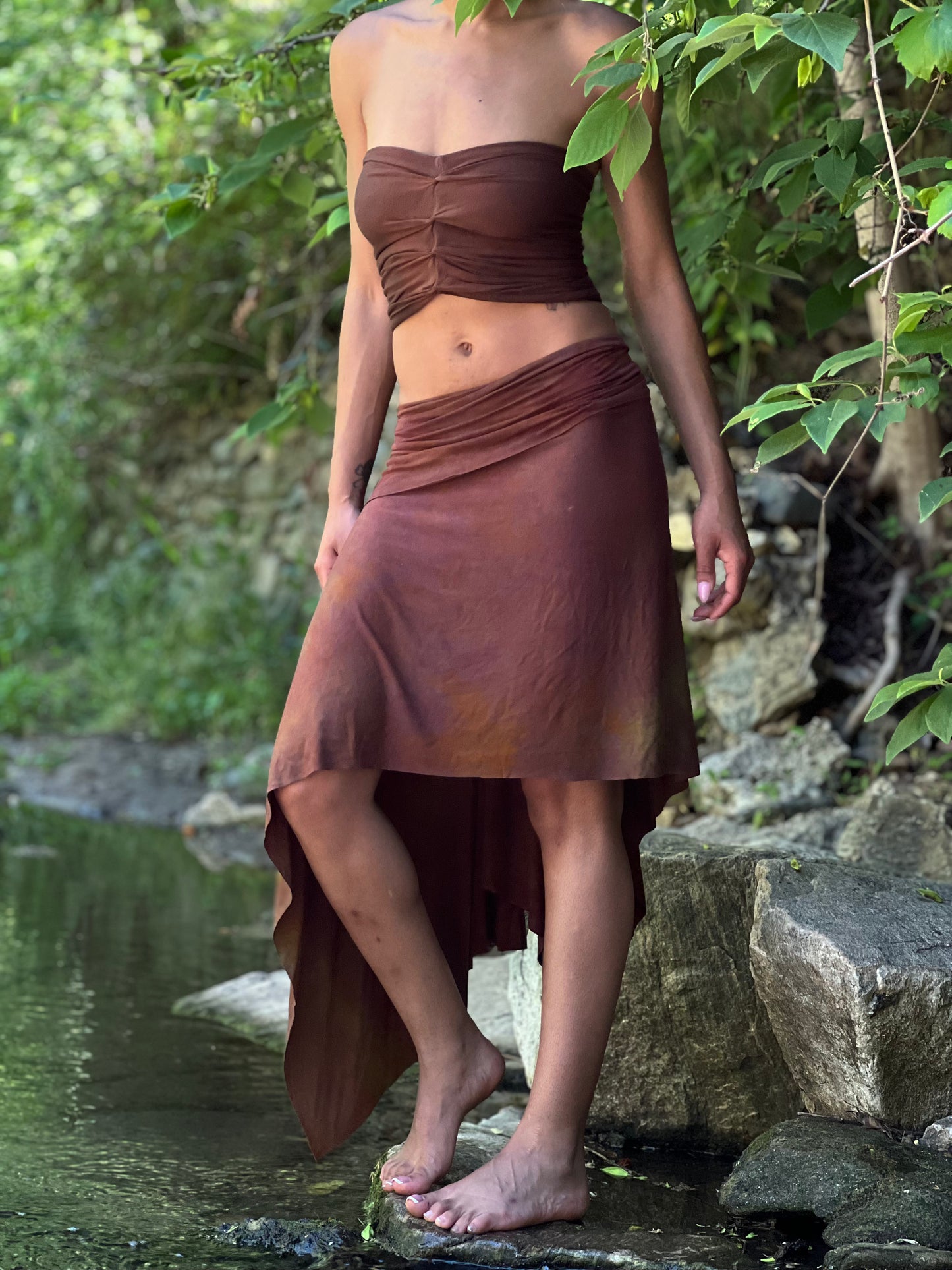 Brown & Black Reversible Bandeau (Small)