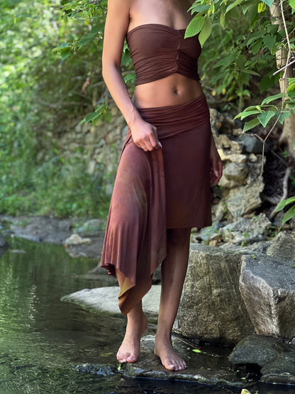 Brown & Black Reversible Bandeau (Small)