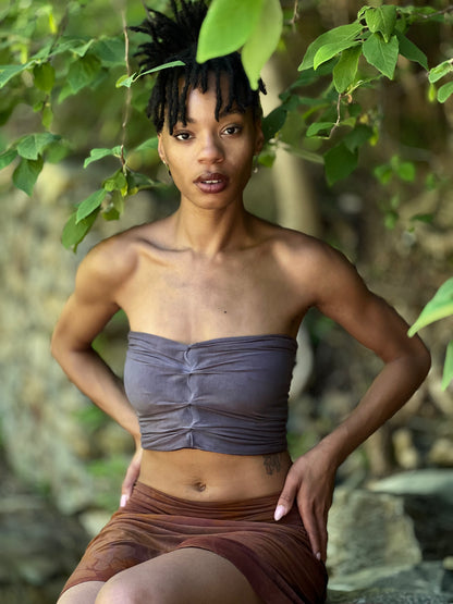 Lavander Smoke & Black Reversible Bandeau (Small)