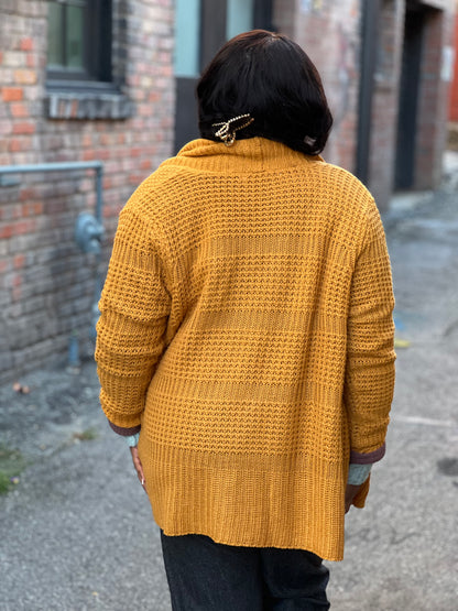 Marigold and Lavender Reversible Cardigan