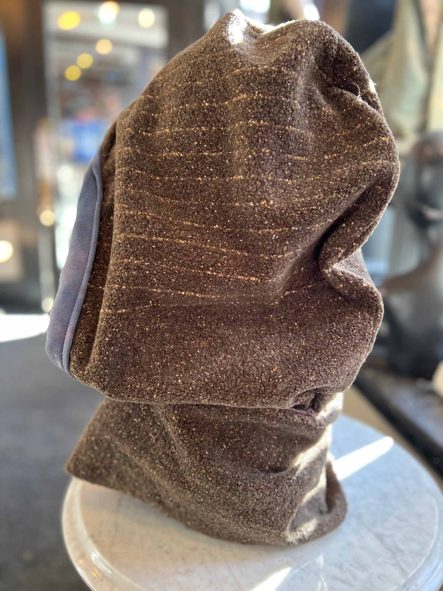 Walnut & Earth Pull Over Hood