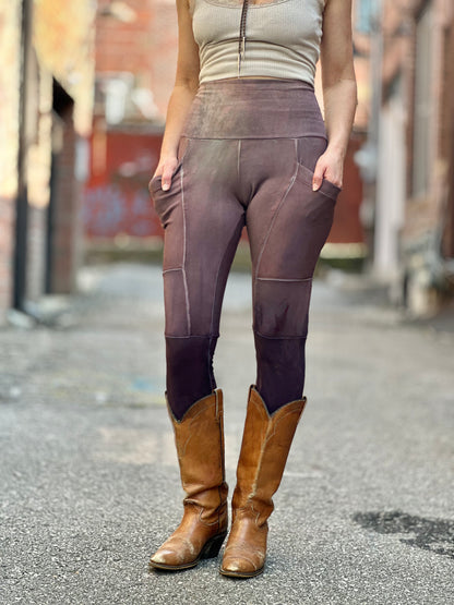 Dusty Violet Crossfox Leggings