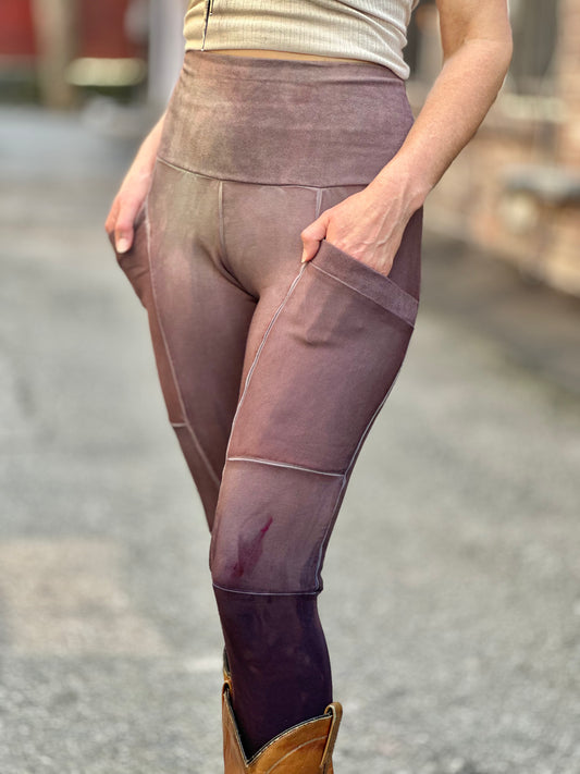 Dusty Violet Crossfox Leggings