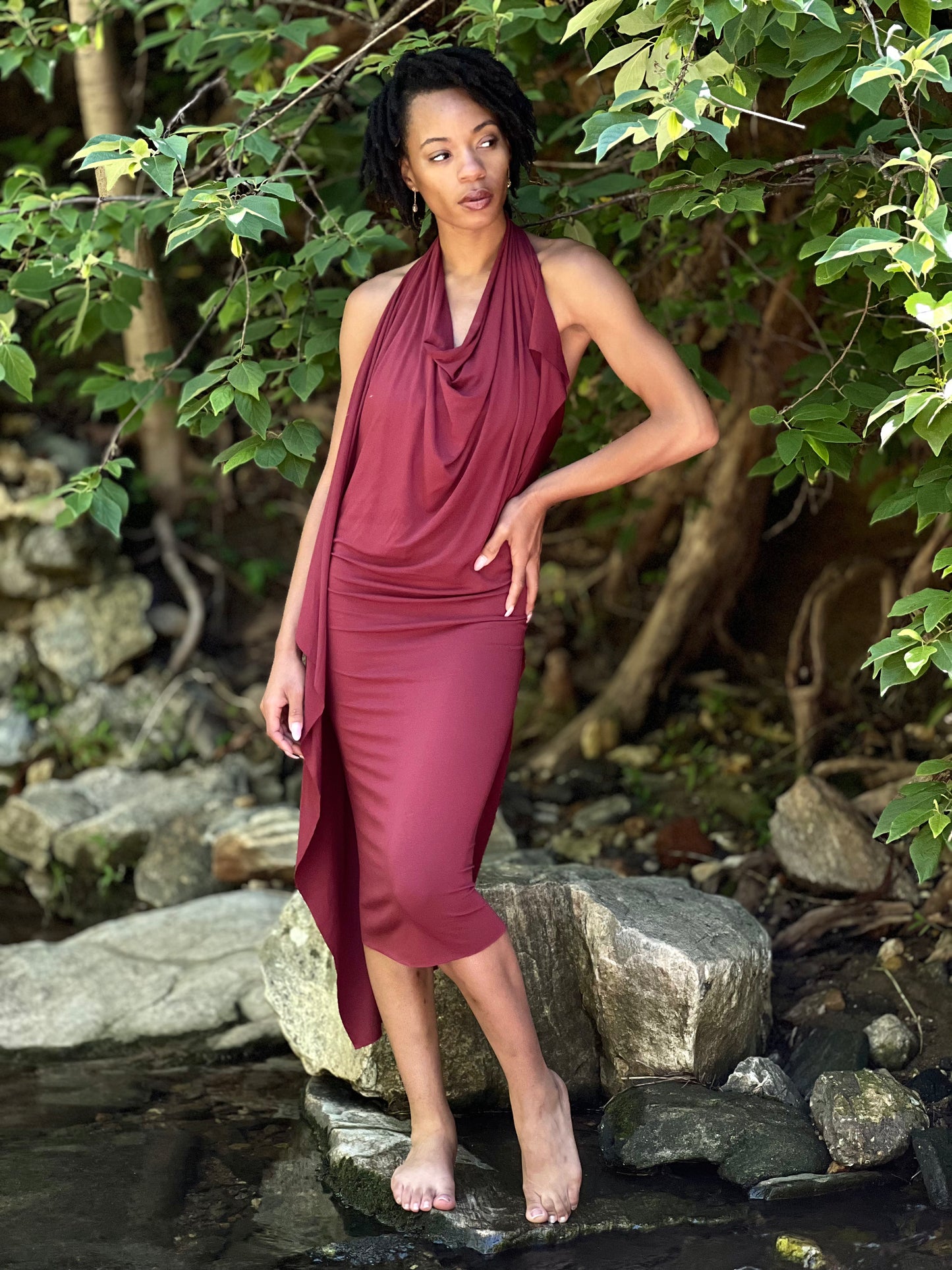 Pinot Noir Dyed Athena Dress (XS - SM)