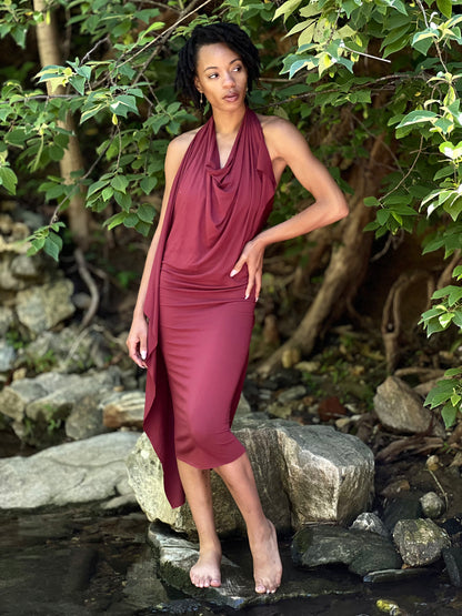 Pinot Noir Dyed Athena Dress (XS - SM)
