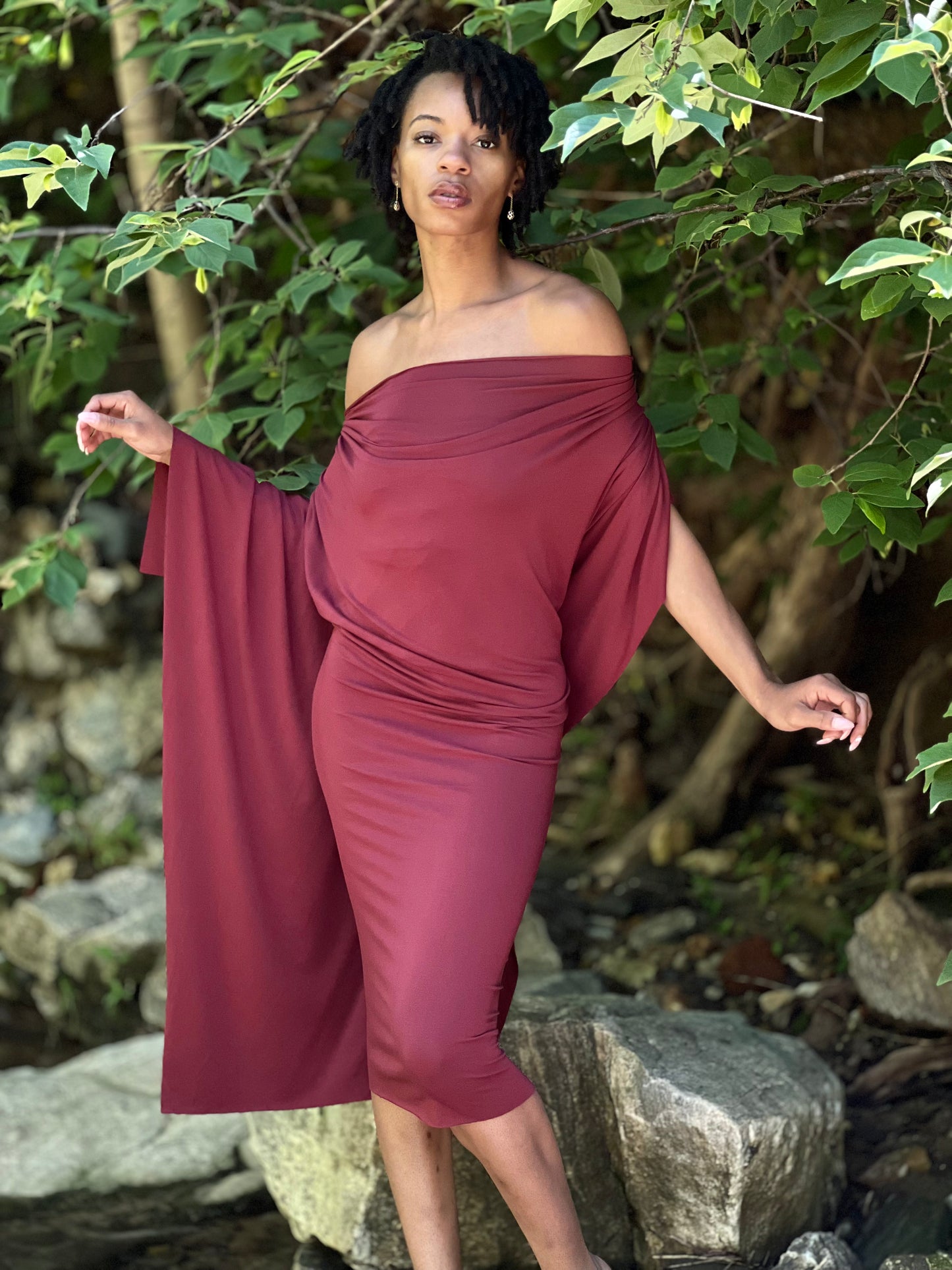 Pinot Noir Dyed Athena Dress (XS - SM)