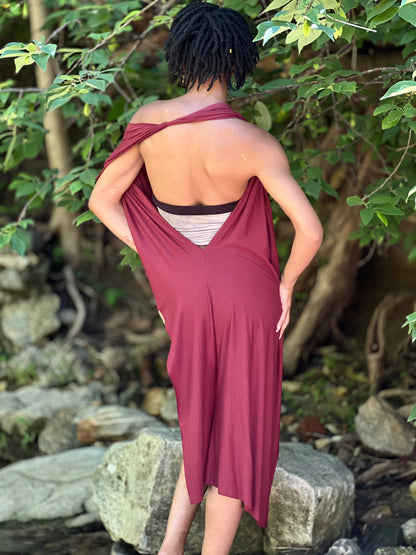 Pinot Noir Dyed Athena Dress (XS - SM)