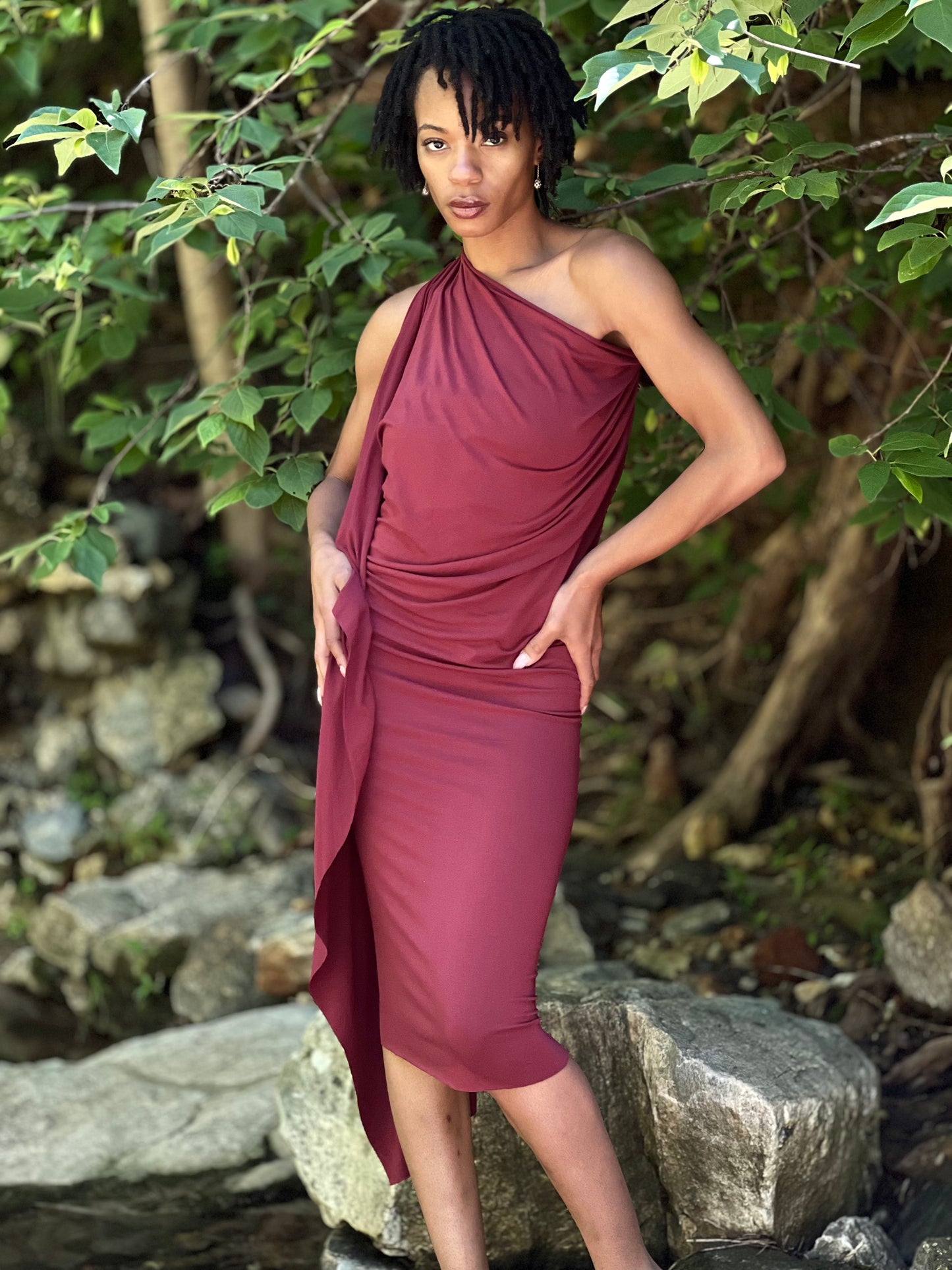 Pinot Noir Dyed Athena Dress (XS - SM)