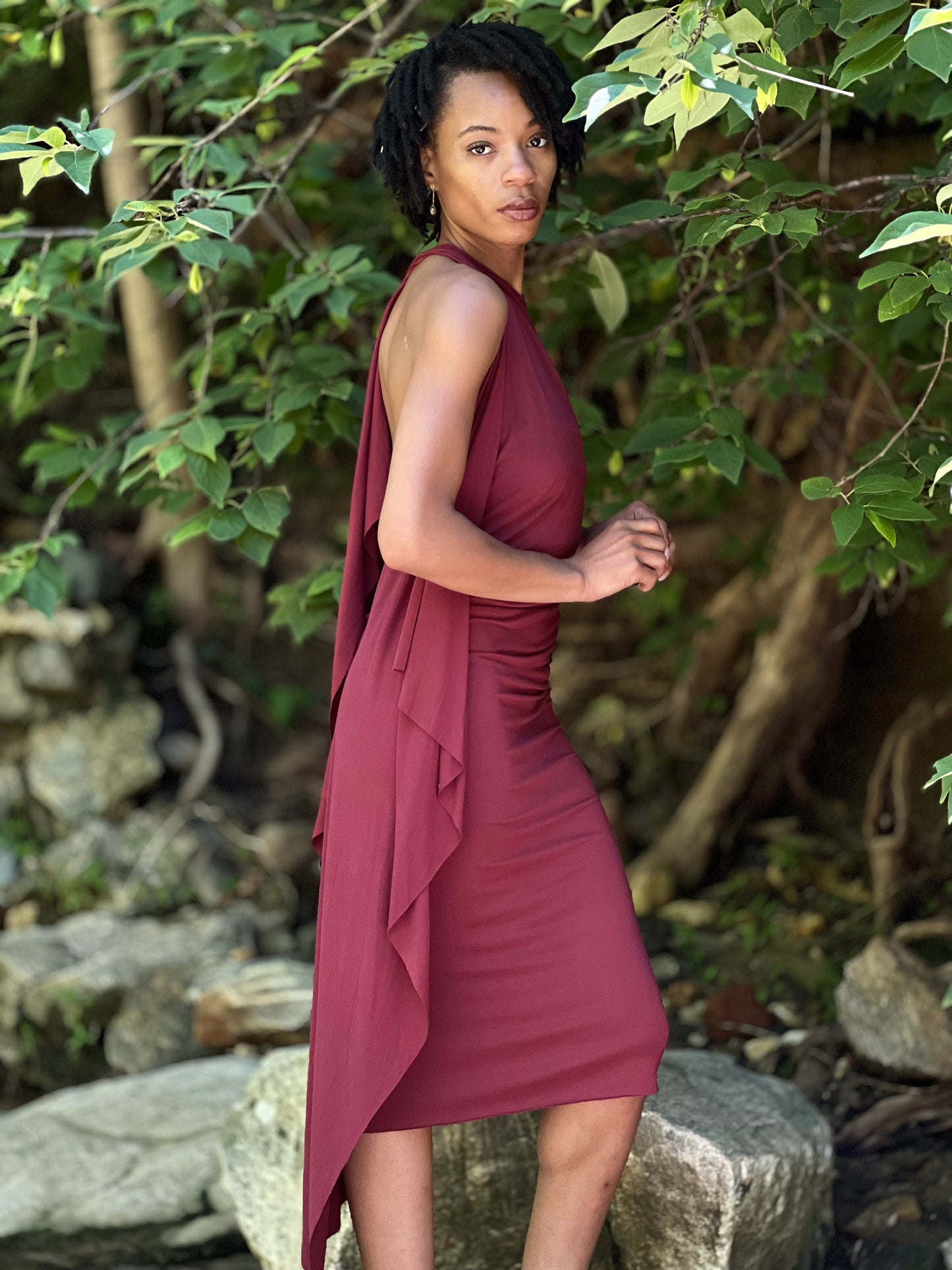 Pinot Noir Dyed Athena Dress (XS - SM)