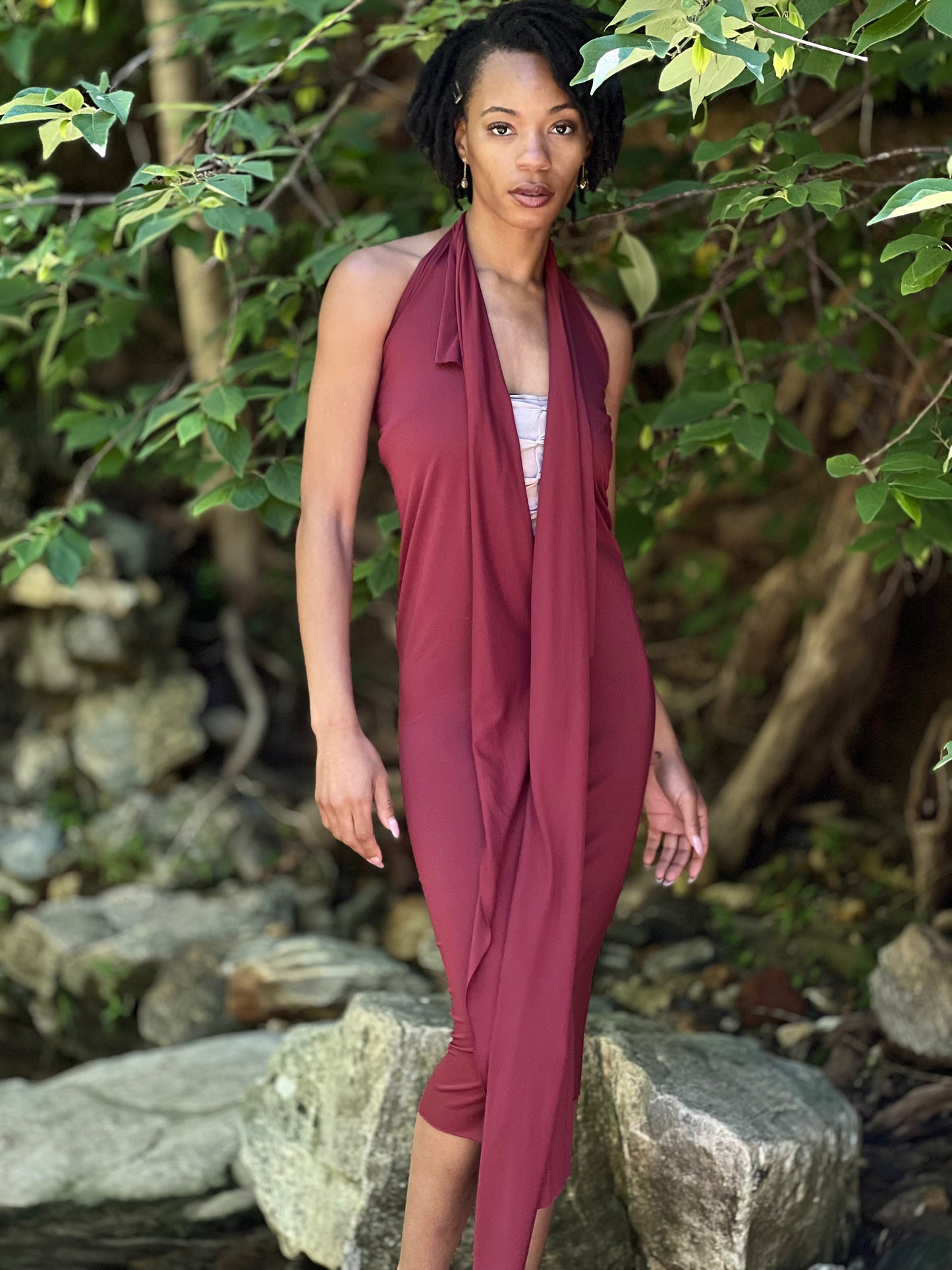 Pinot Noir Dyed Athena Dress (XS - SM)