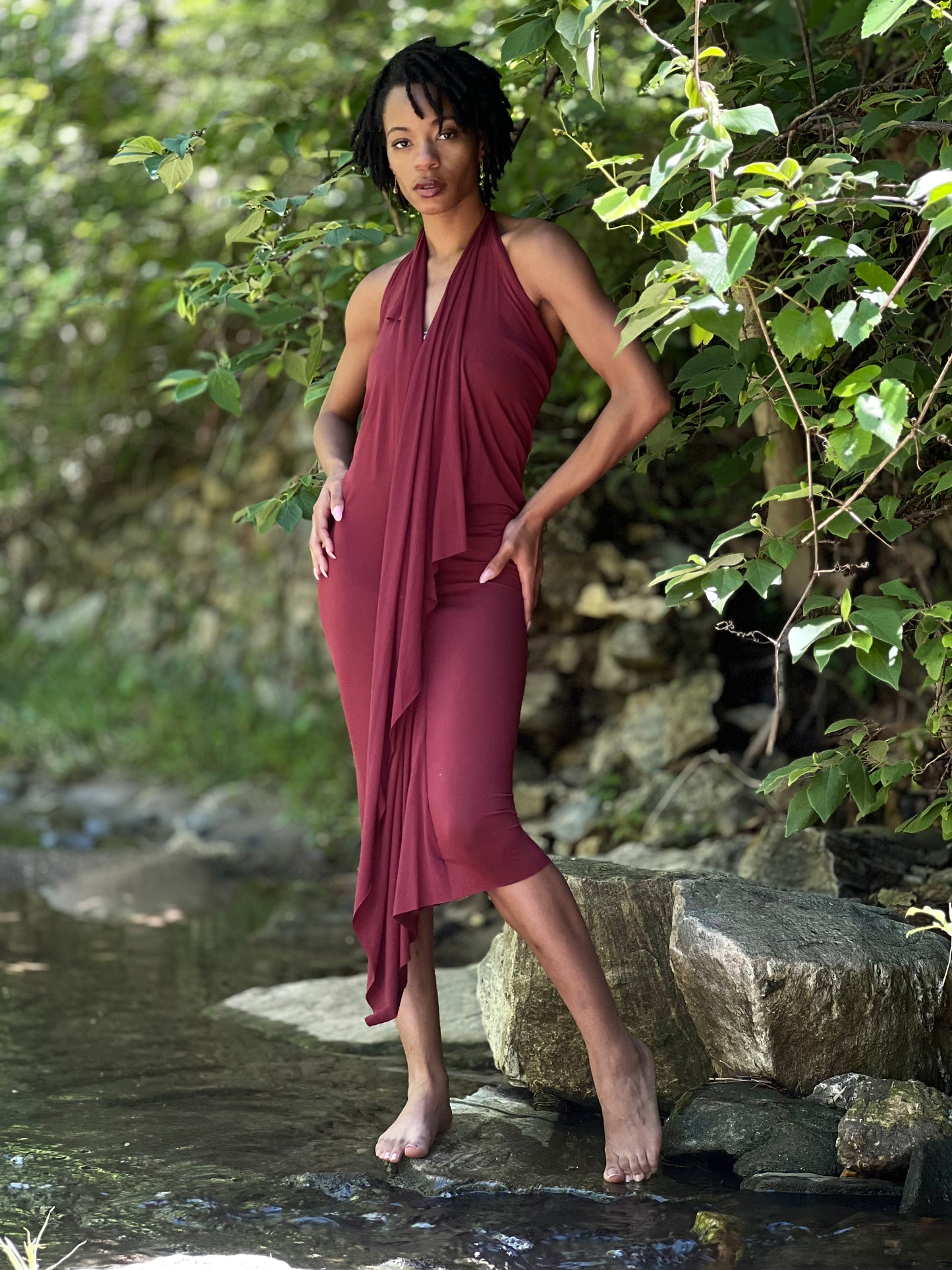 Pinot Noir Dyed Athena Dress (XS - SM)