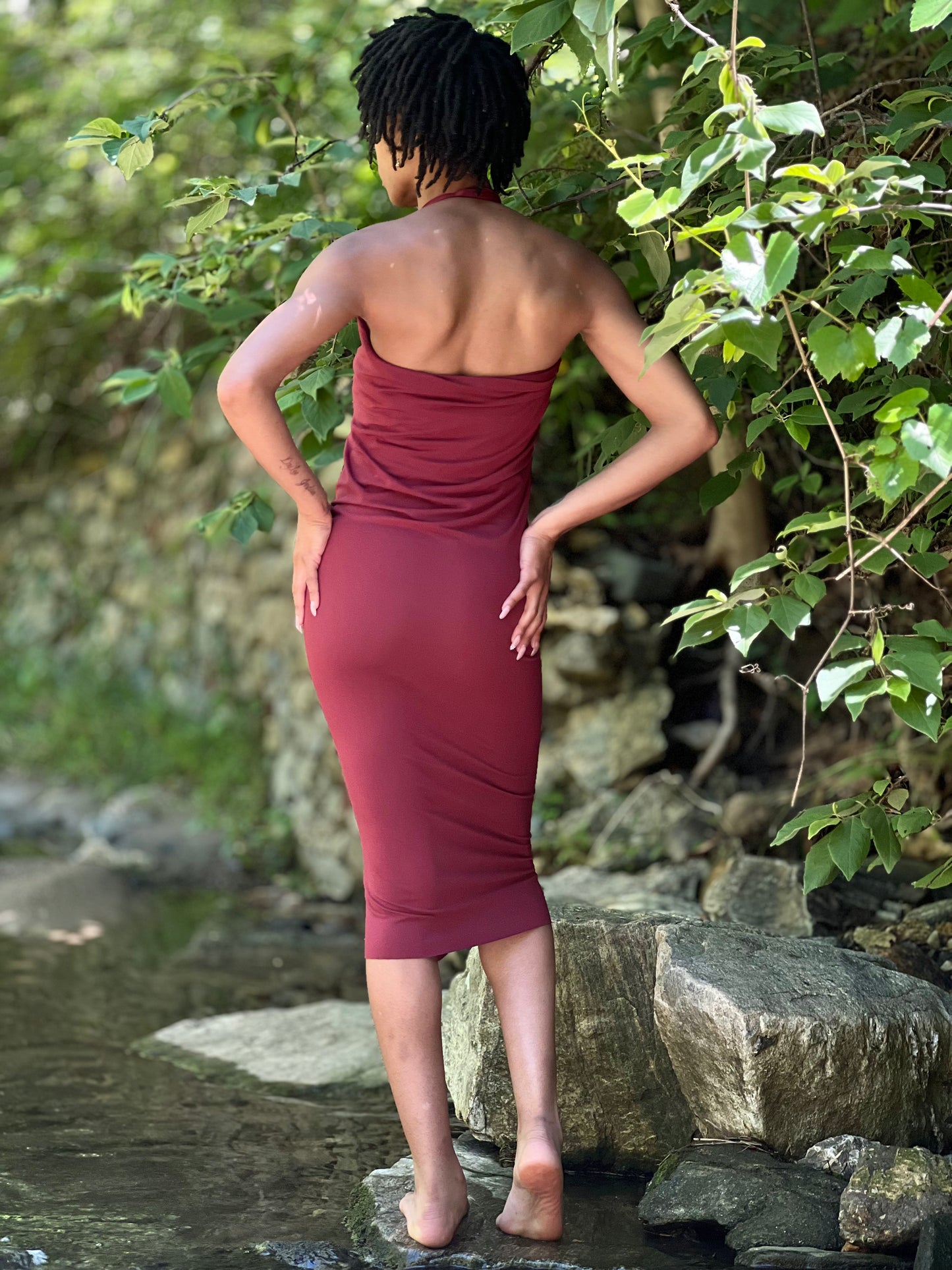 Pinot Noir Dyed Athena Dress (XS - SM)