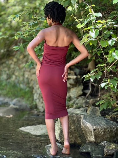 Pinot Noir Dyed Athena Dress (XS - SM)