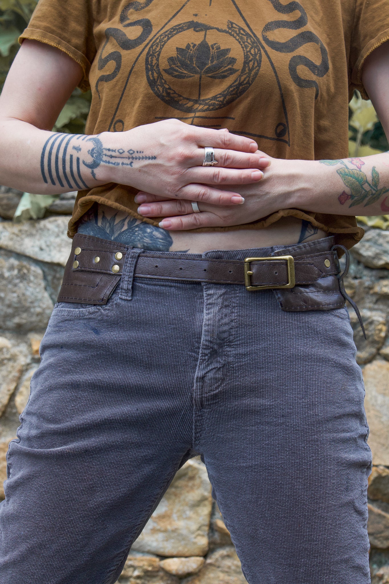 Rustic Umber One-Pocket Hip Belt