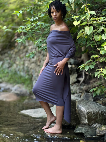 Charcoal Dyed Athena Dress