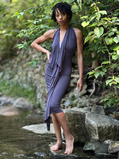 Charcoal Dyed Athena Dress