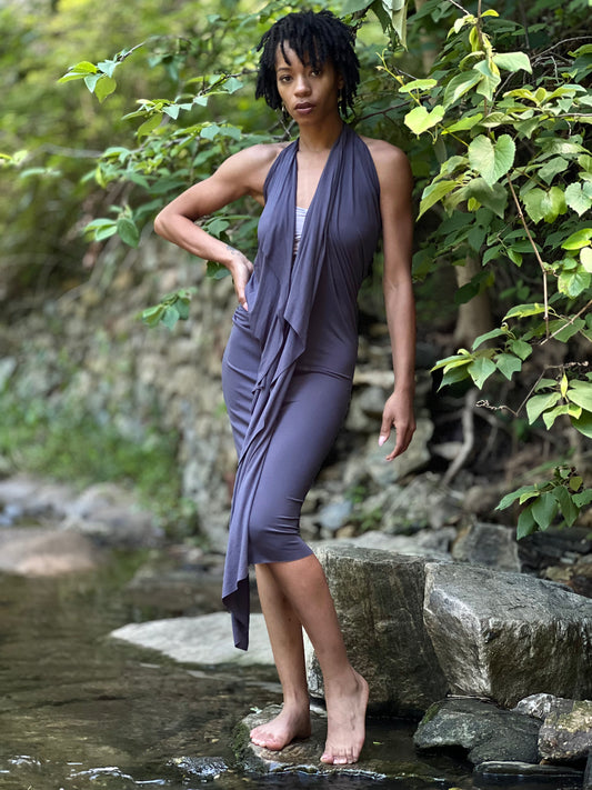 Charcoal Dyed Athena Dress