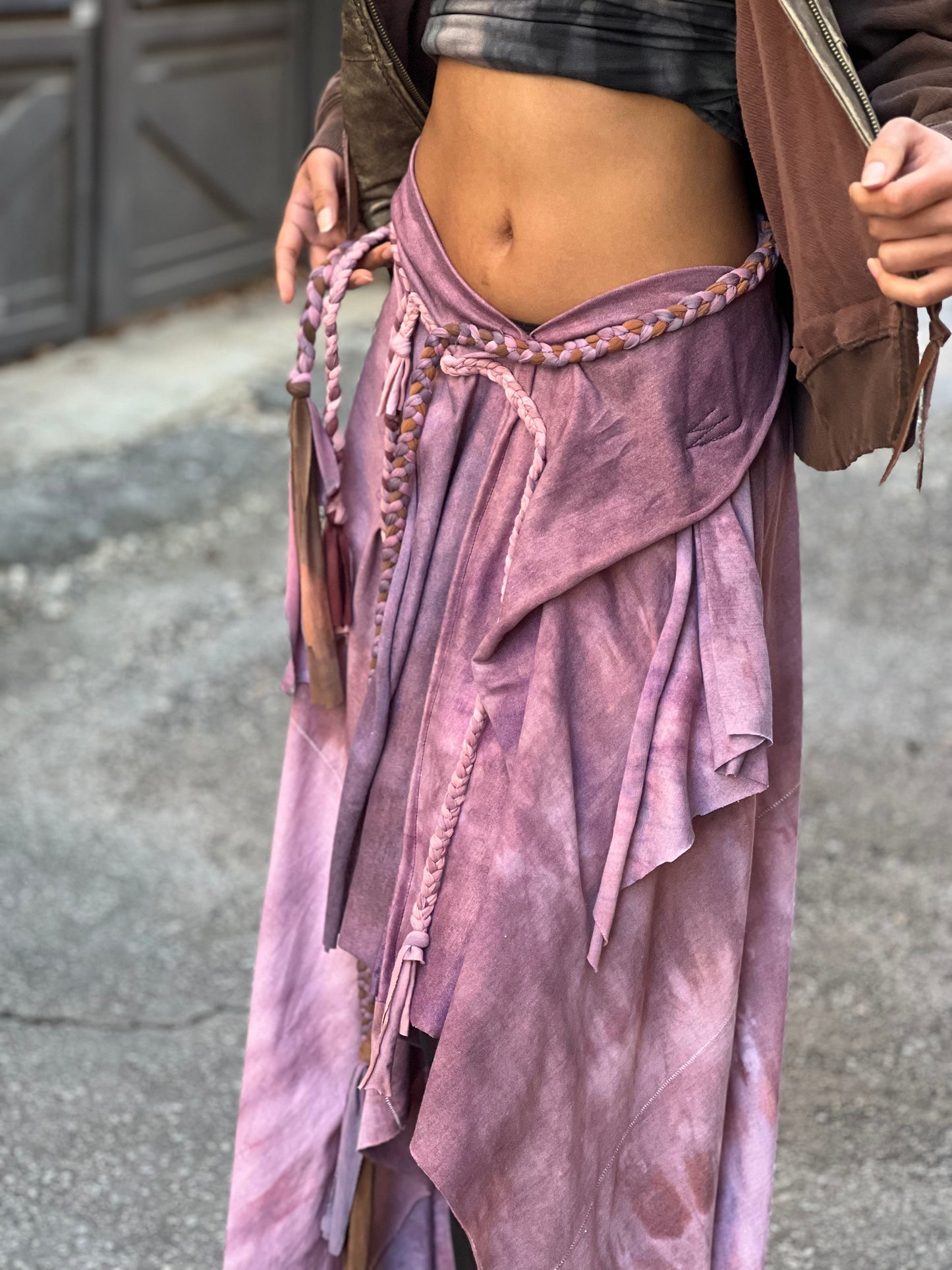 Blush Maxi Braided Skirt