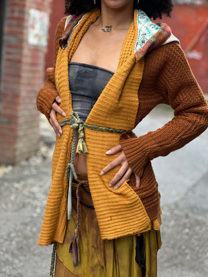 Sienna & Marigold Hooded Reversible Cardigan