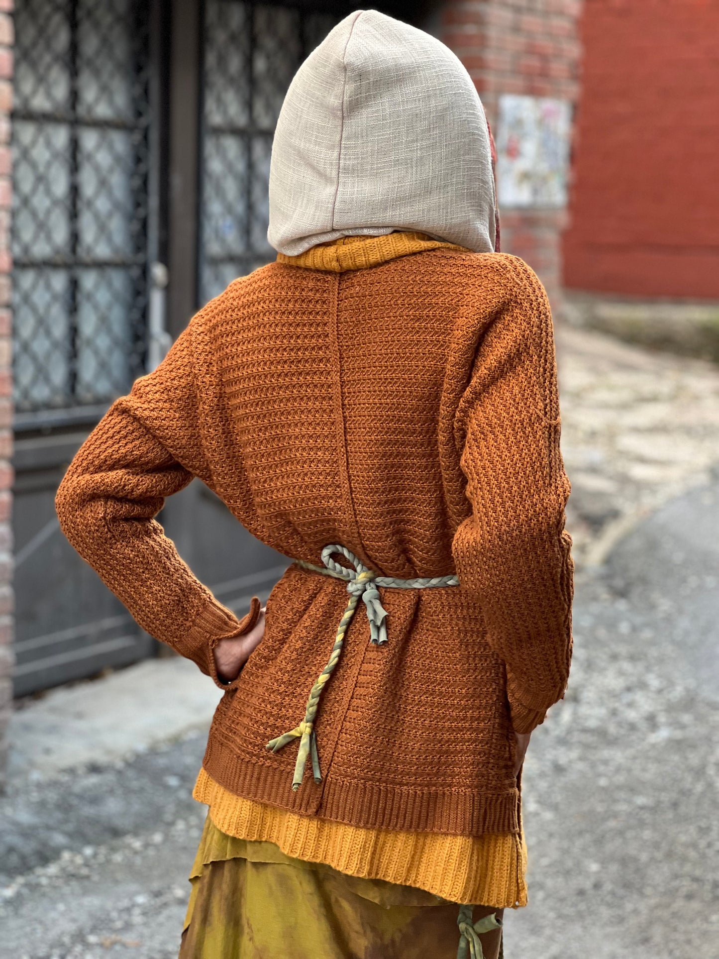 Sienna & Marigold Hooded Reversible Cardigan