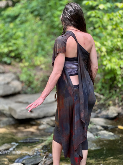 Ocean Rust Dyed Athena Dress (XS-SM)