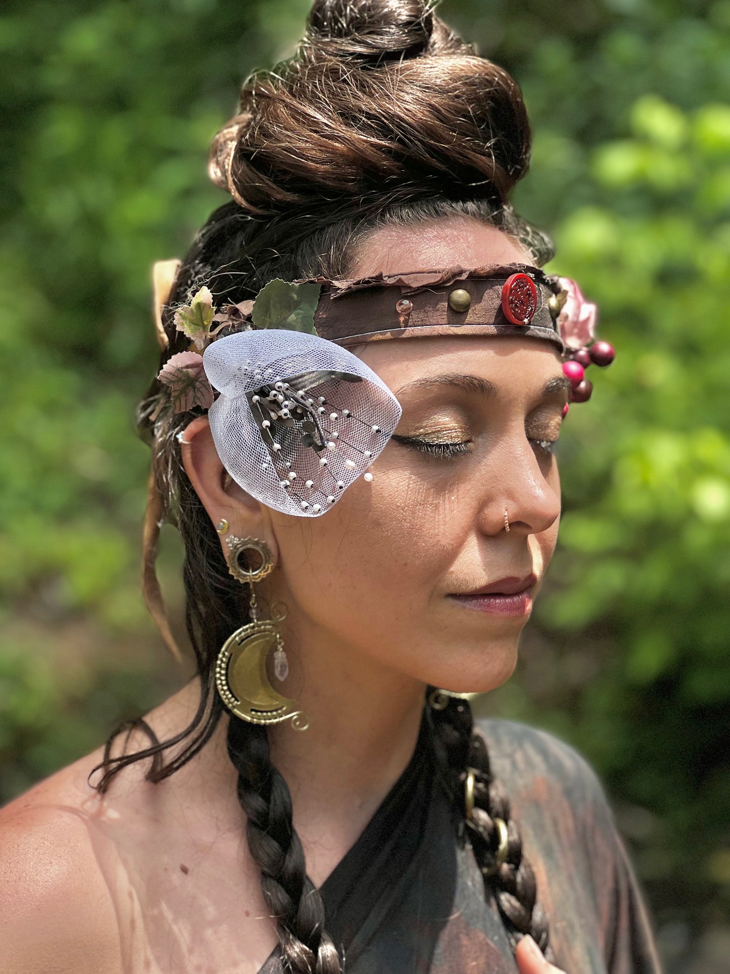 Mossberry Floral Faerie Headband