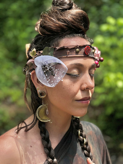 Mossberry Floral Faerie Headband
