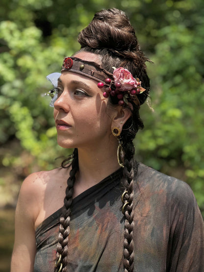 Mossberry Floral Faerie Headband