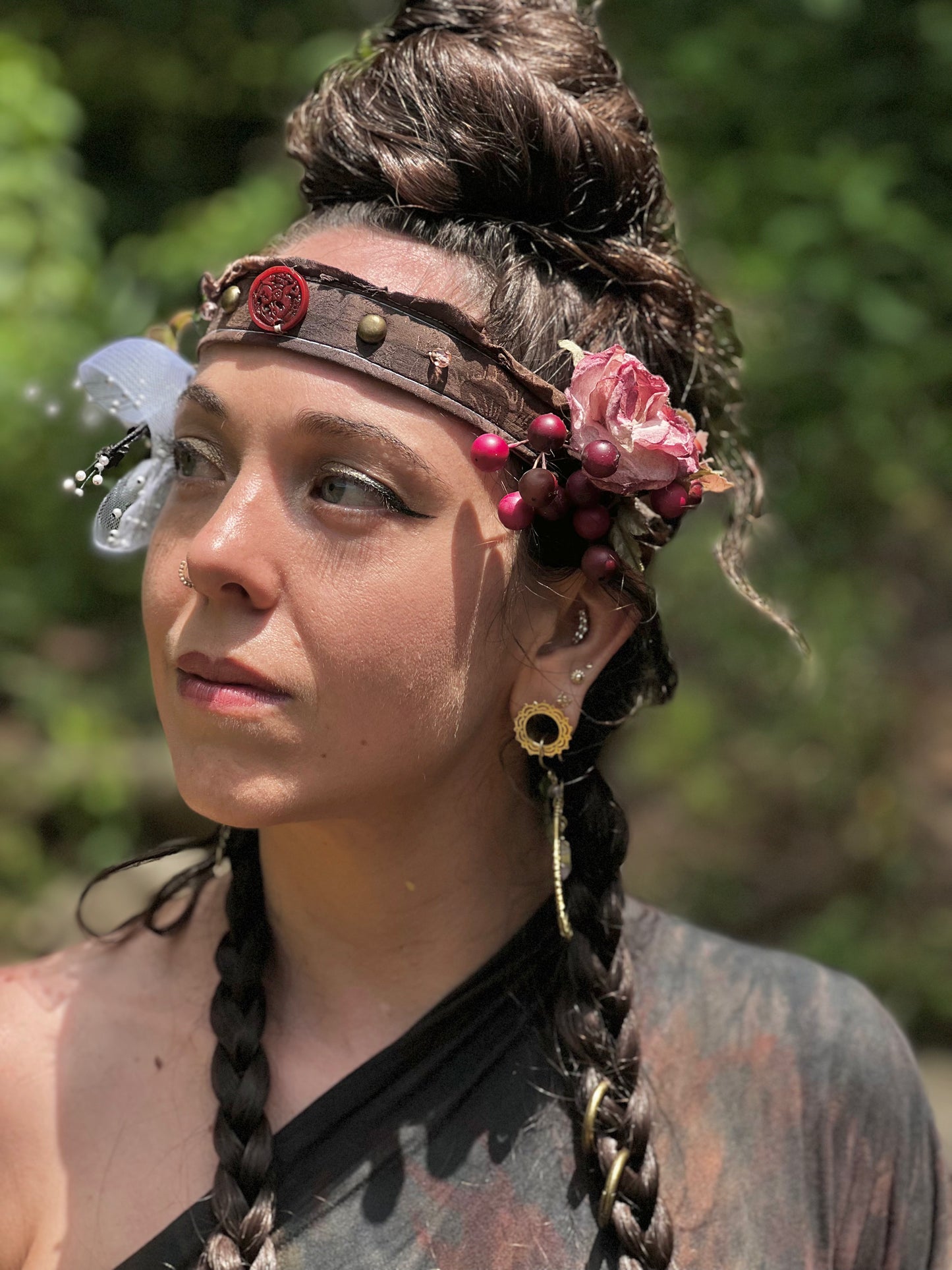 Mossberry Floral Faerie Headband