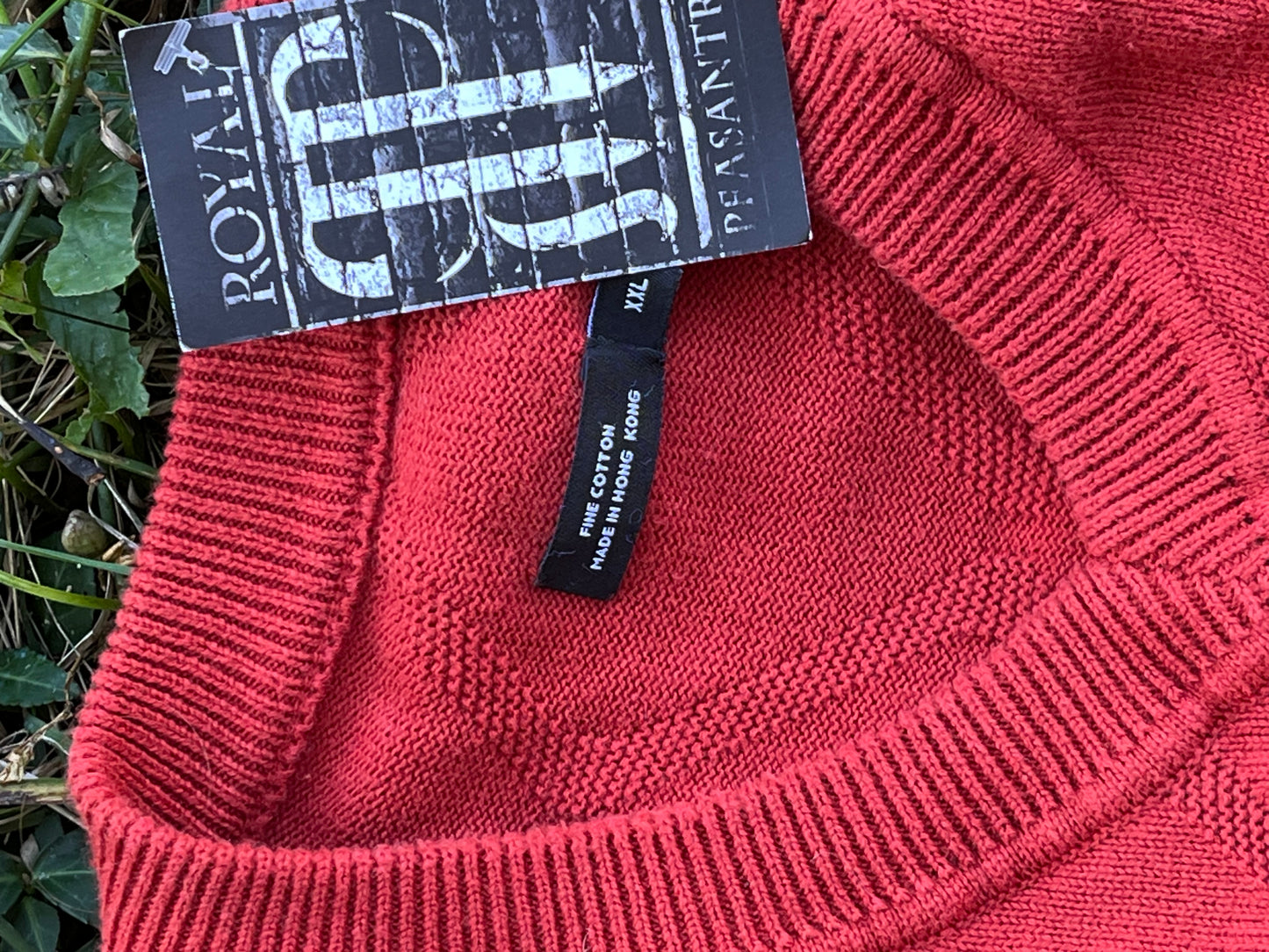 Bright Orange Pegasus Print Crop Sweater