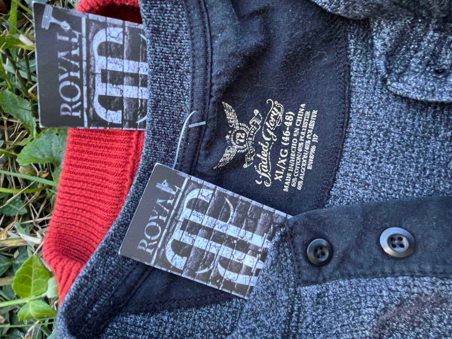 Dark Grey Pegasus Print Thermal Long Sleeve