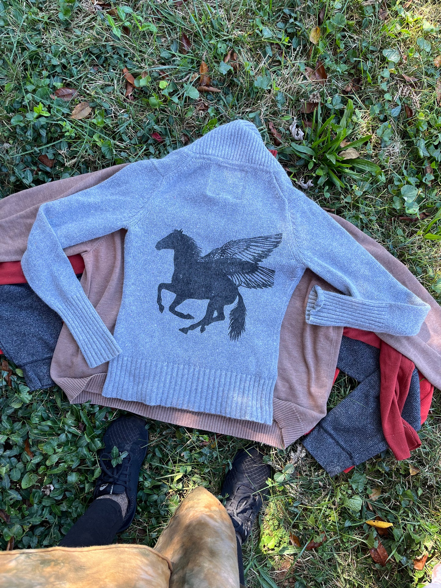 Light Grey Pegasus Sweater