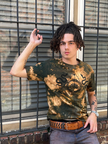 LO - Fire Moss Dyed Sigil 100% Cotton T-shirt