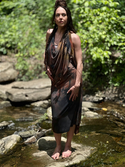Sunset Opal Dyed Athena Dress (SM - MED)