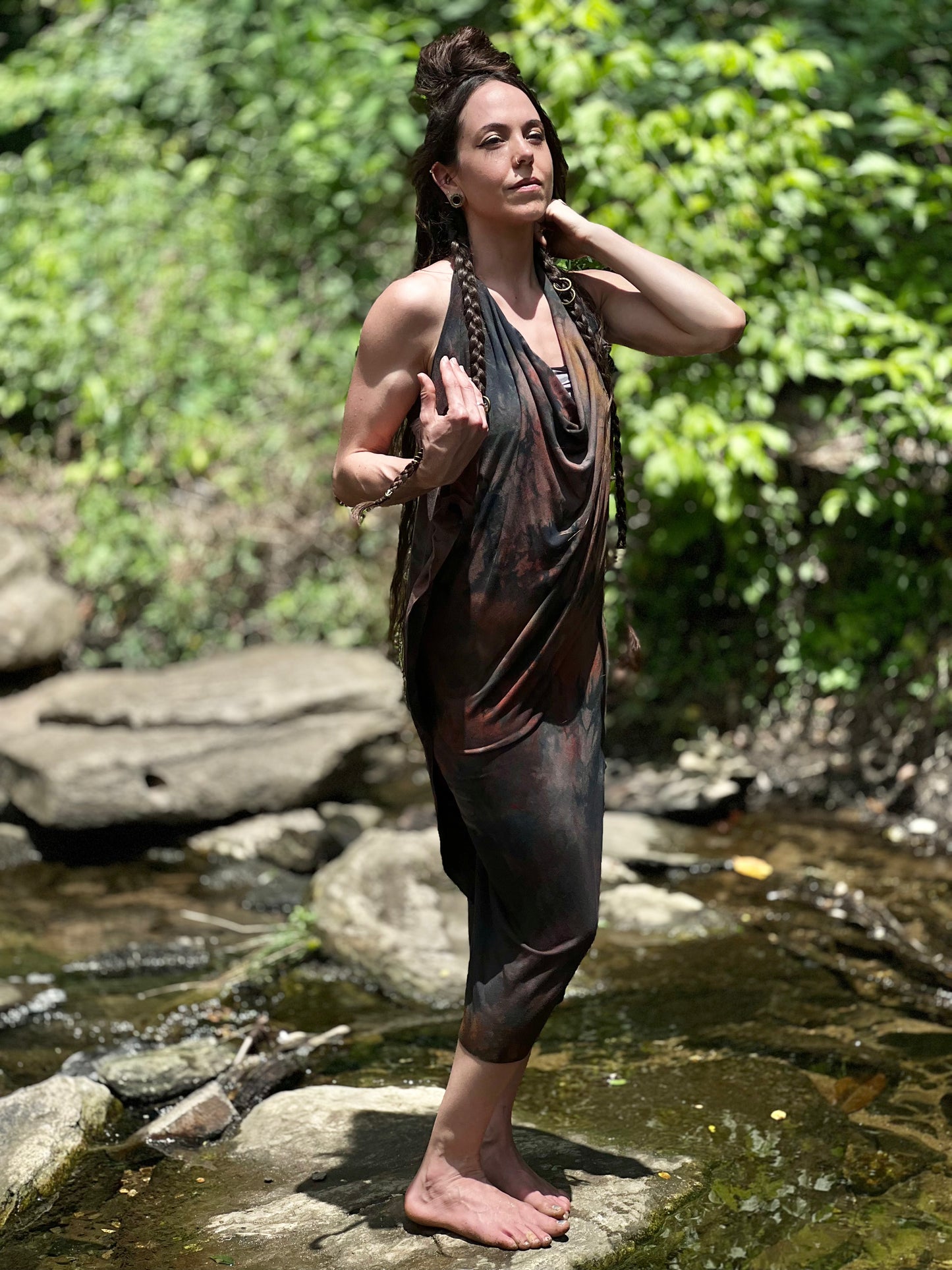 Sunset Opal Dyed Athena Dress (SM - MED)