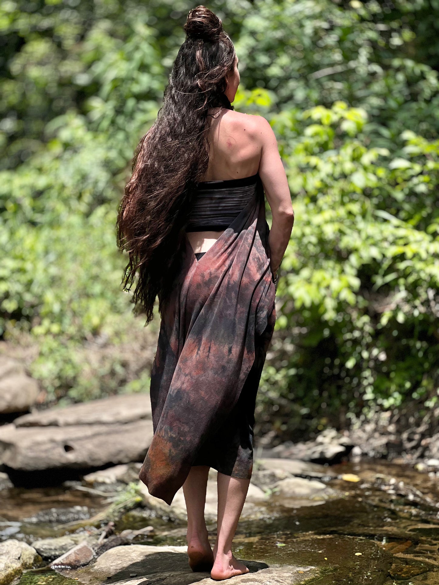 Sunset Opal Dyed Athena Dress (SM - MED)