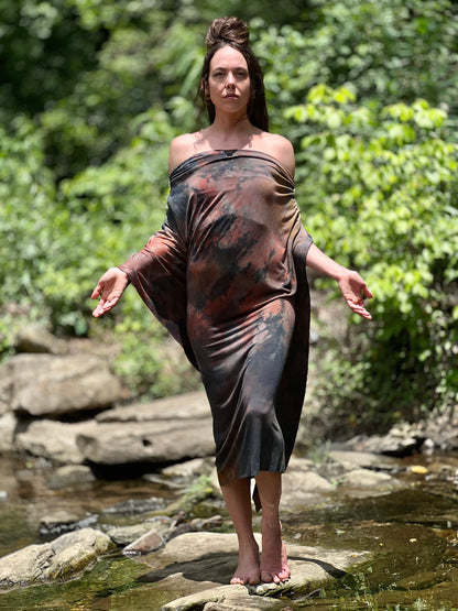 Sunset Opal Dyed Athena Dress (SM - MED)