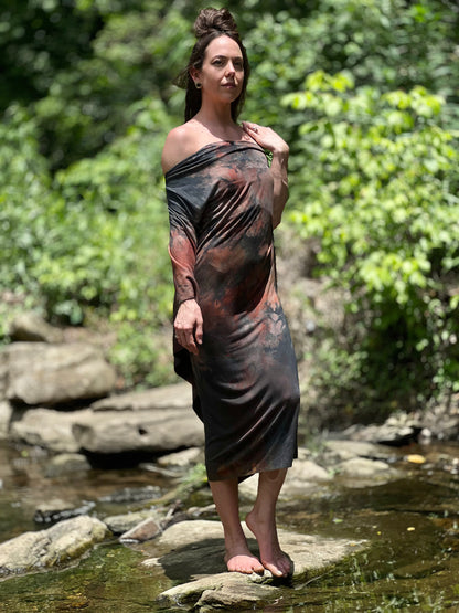 Sunset Opal Dyed Athena Dress (SM - MED)