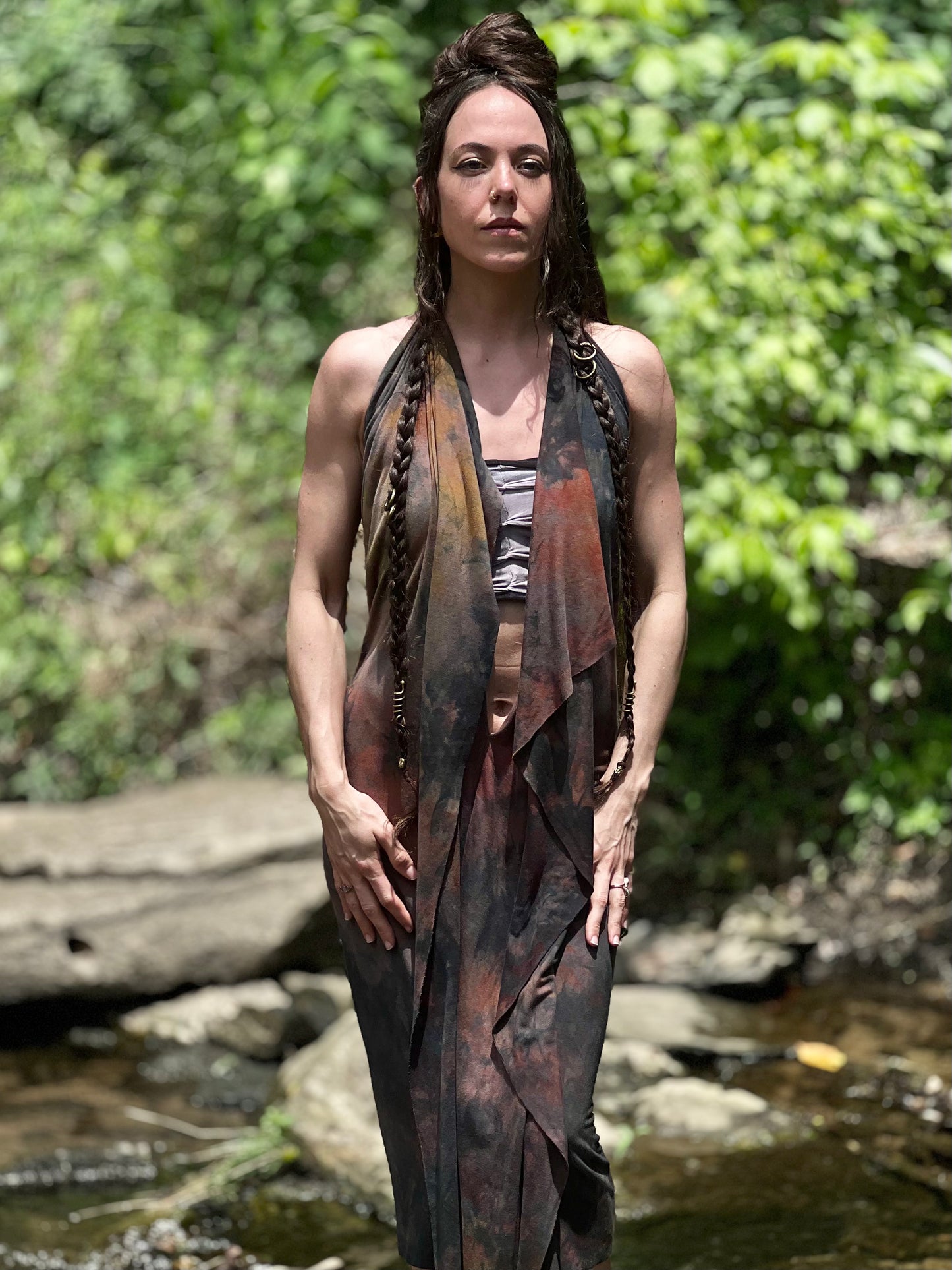 Sunset Opal Dyed Athena Dress (SM - MED)