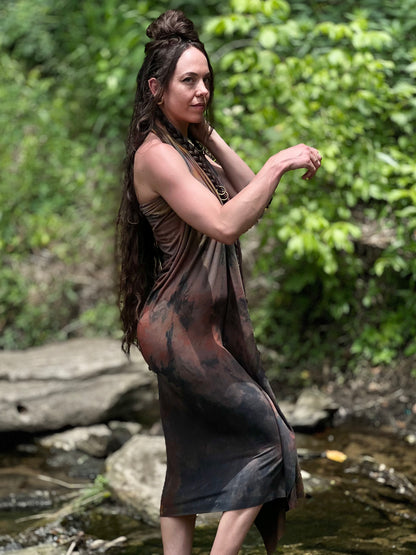 Sunset Opal Dyed Athena Dress (SM - MED)