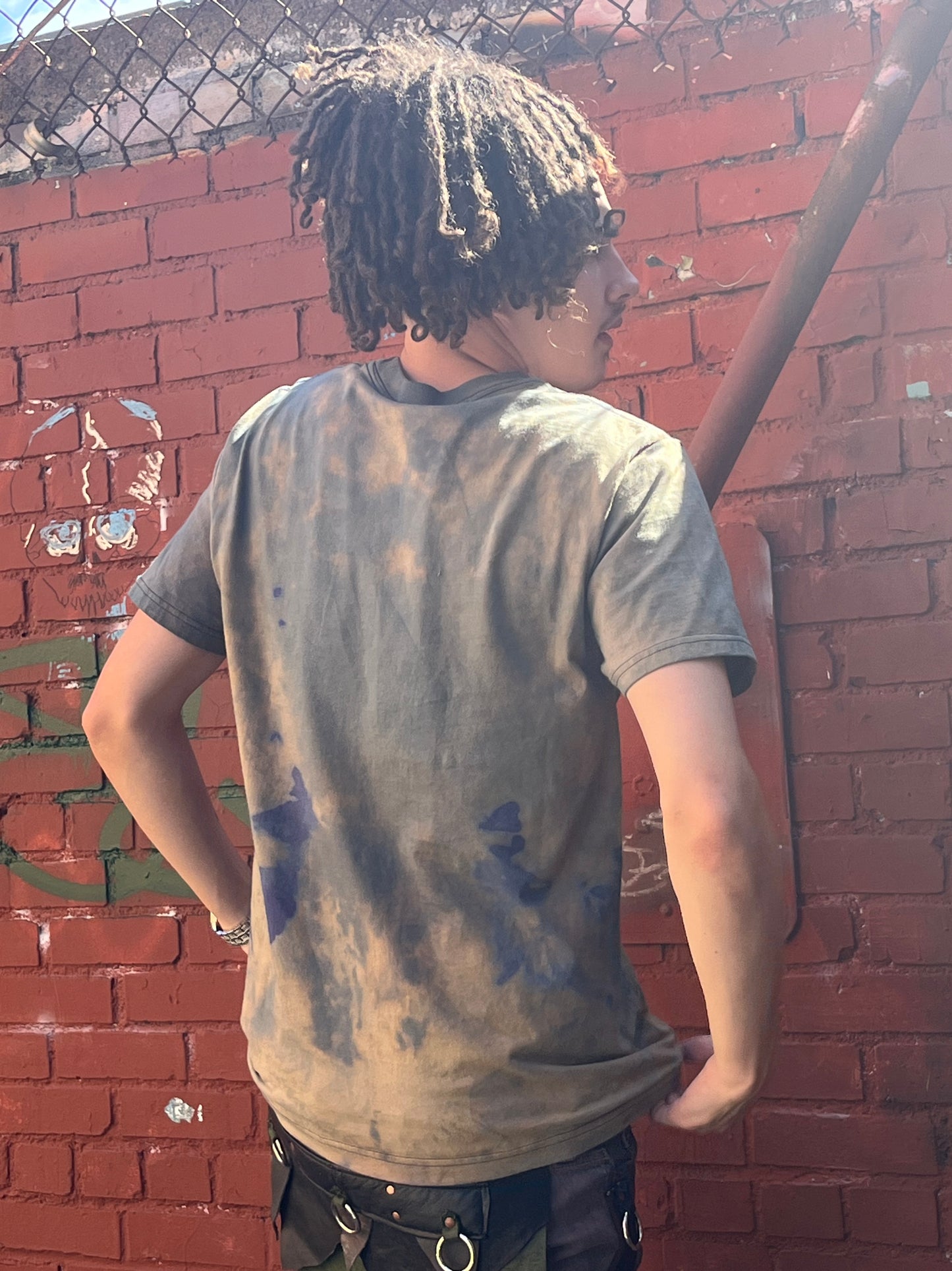 LO - Ocean Sand Dyed 'Owl' 100% Cotton T Shirt