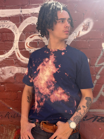 LO - 'Fire in the Sky' Dyed 100% Cotton T-Shirt