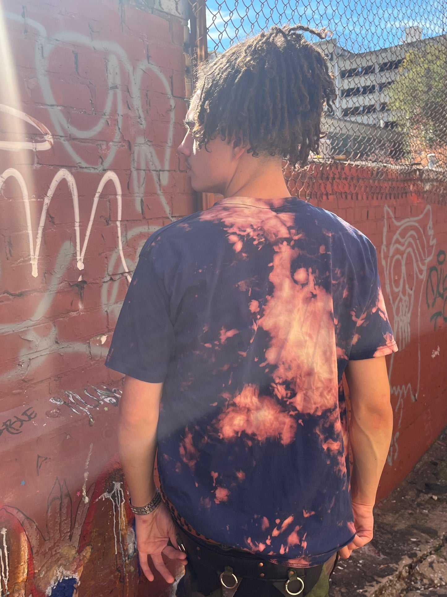 LO - 'Fire in the Sky' Dyed 100% Cotton T-Shirt