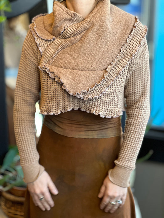 Hazel Cowl Crop Sweater