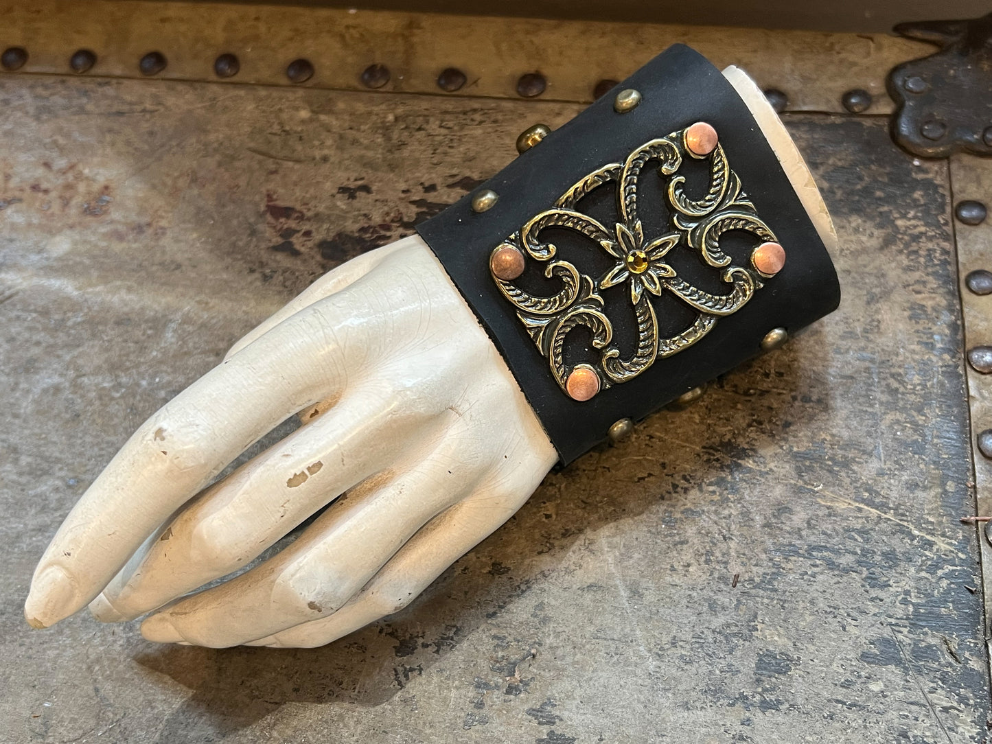 Celeste's Gate Leather Wrist Guard