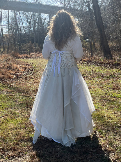 She Wolf Faux Fur Fantasy Duster Coat